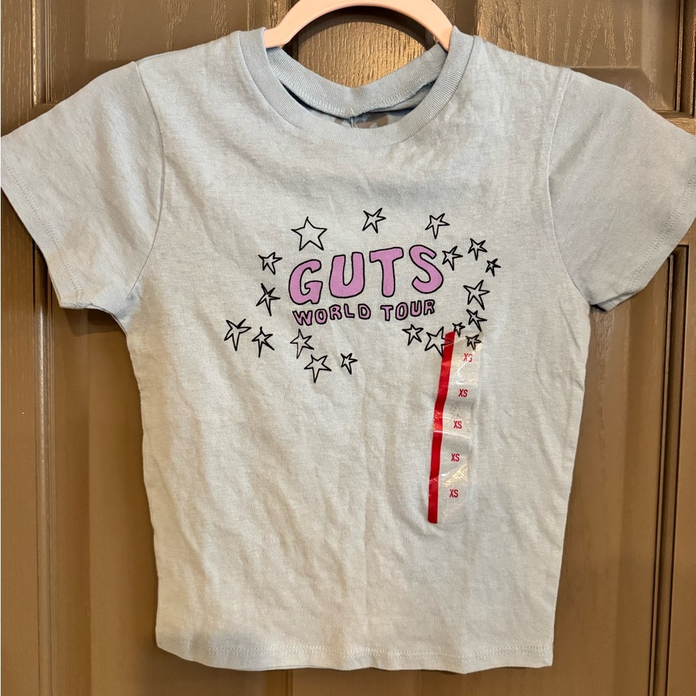 GUTS World Tour Olivia Rodrigo Short Sleeve Tee in Light Blue